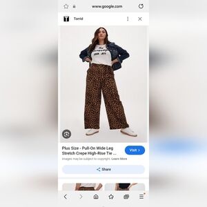 Torrid leopard print pants